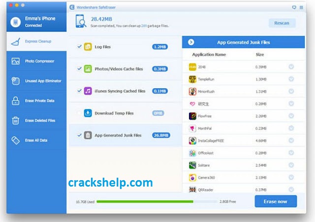 Wondershare SafeEraser Free Download Full Crack